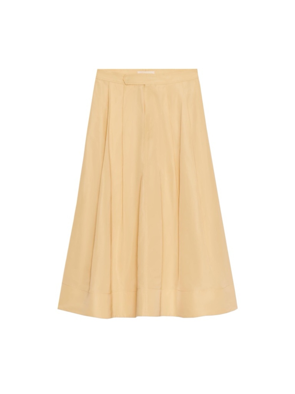 Zara Pale Yellow Midi Skirt - Picture 2 of 4